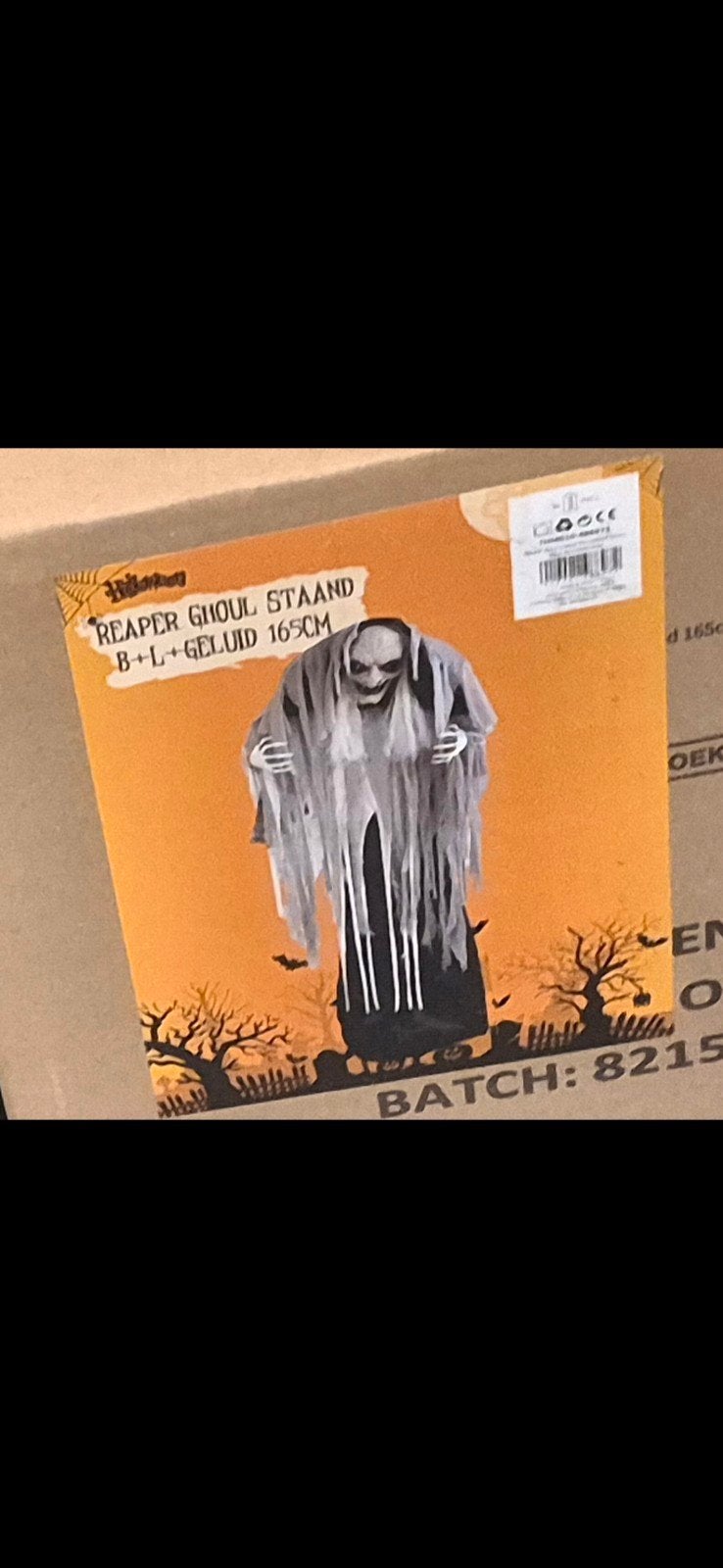 staande heks animatronic, Hobby en Vrije tijd, Feestartikelen, Ophalen of Verzenden, Nieuw, Versiering, Halloween of Griezel