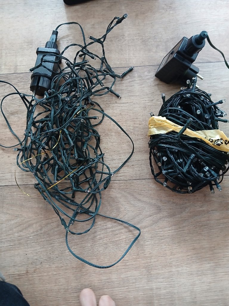 Twee lichtsnoeren, Ophalen of Verzenden, Gebruikt