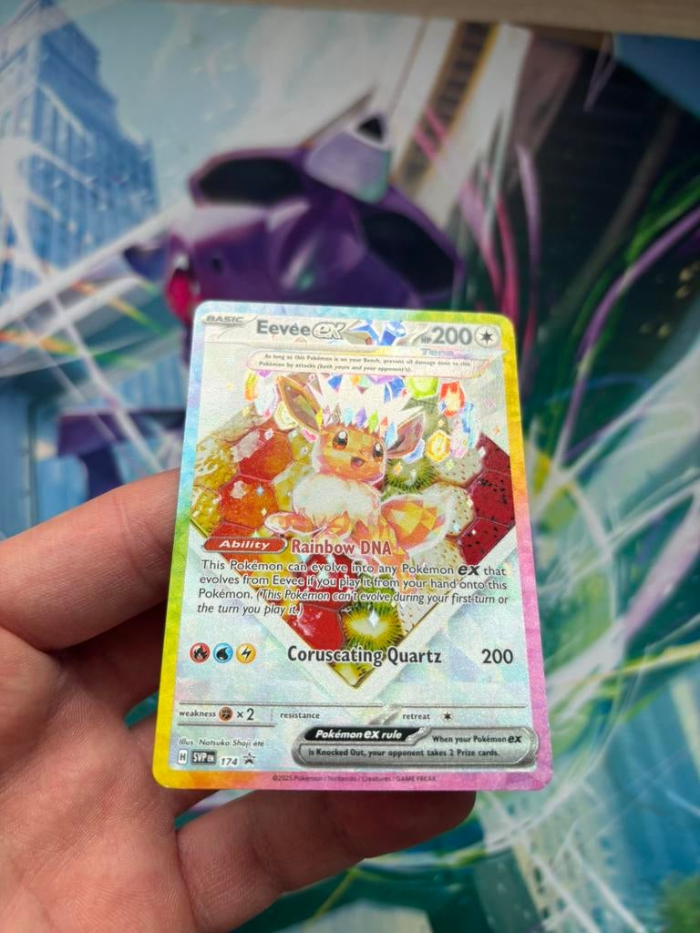 Pokémon Eevee ex SVP 174 Black Star Promo Holo, Ophalen of Verzenden