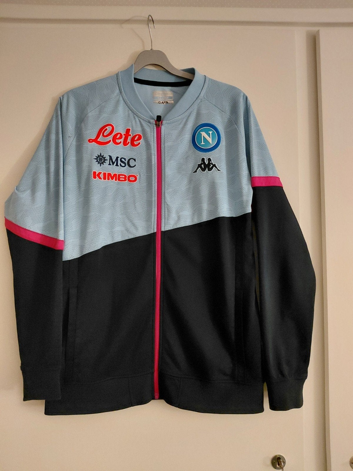 Trainingsjack, Kappa, heren, XL € 16,00, Kleding | Heren, Sportkleding, Kappa, Blauw, Maat 56/58 (XL), Ophalen of Verzenden