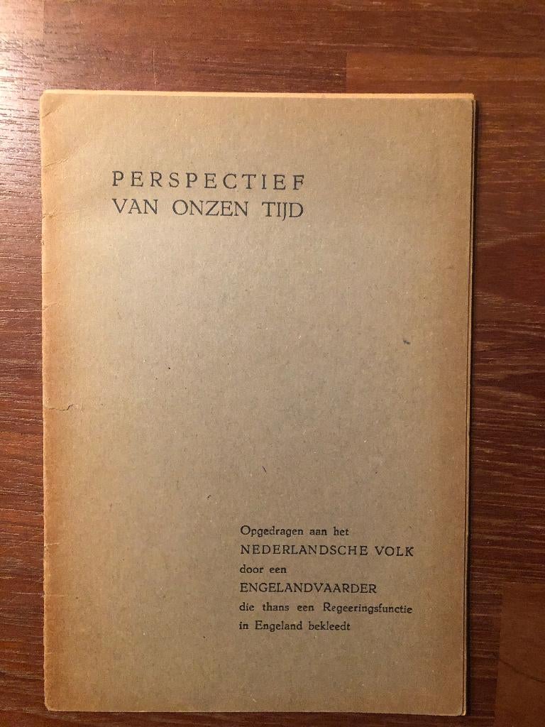 Illegaal Perspectief van onzen tijd. Door een Engelandvaar-, Verzenden, Tweede Wereldoorlog, Zo goed als nieuw, Overige onderwerpen