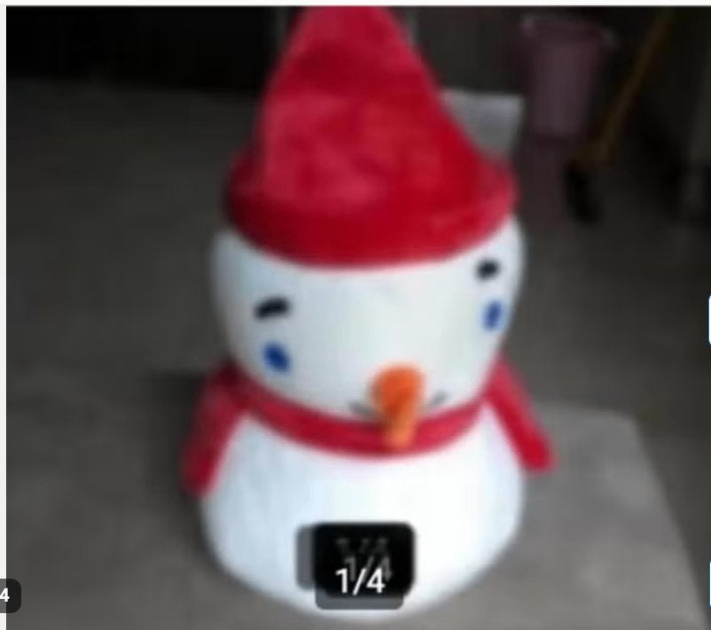 Kerst knuffel hoogte 35 cm, Overige karakters, Overige typen, Ophalen of Verzenden, Zo goed als nieuw