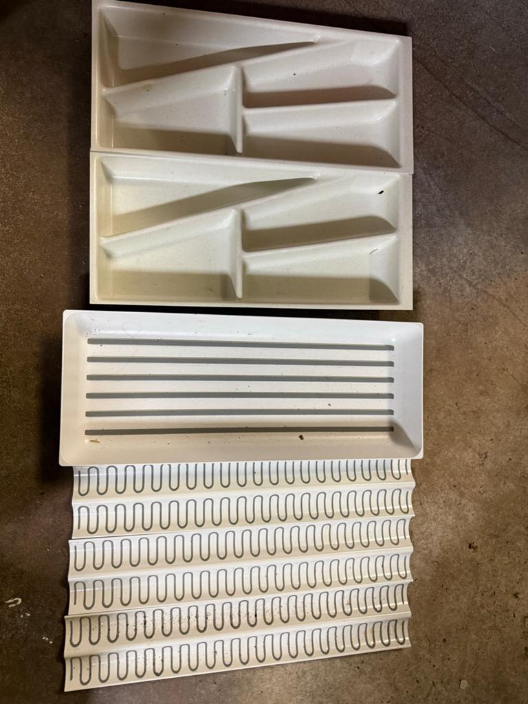 IKEA Variera Bestekbakken - Set van 3, Ophalen, IKEA, Kunststof, Wit