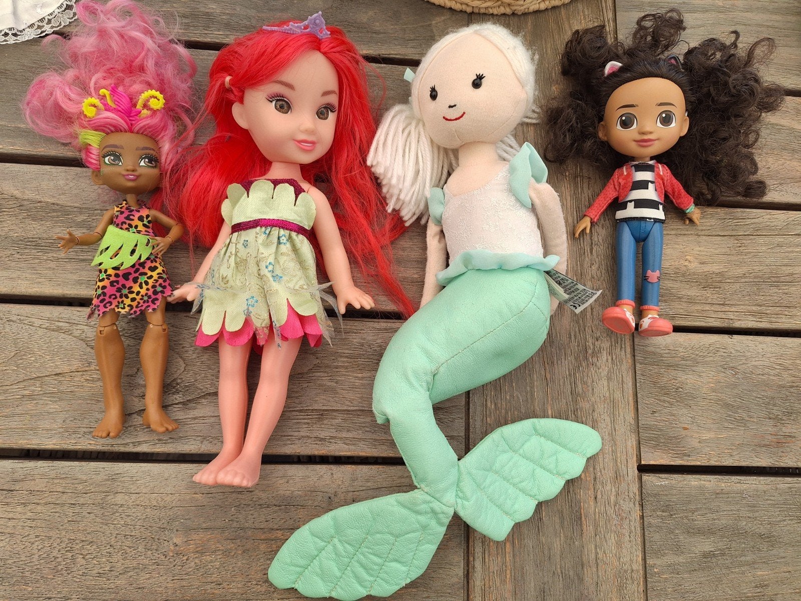 4 poppen pop gabby elfje jellycat enz, Ophalen, Gebruikt, Overige typen