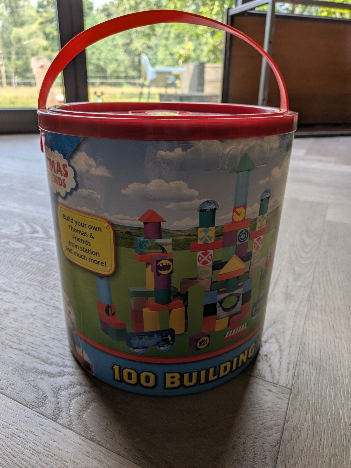 Thomas & Friends 100 Houten Bouwblokken in Emmer, Ophalen, Zo goed als nieuw, Overige merken