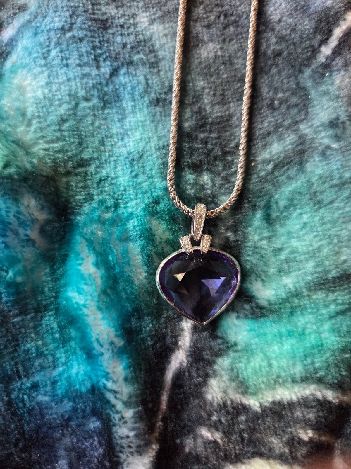 Swarovski setje ketting plus oorbellen., Ophalen, Zilver, Zilver