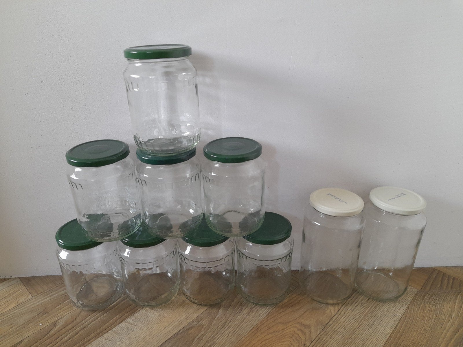 10 grote inmaakpotten groentepotten TE RUIL TEGEN LEKKERS, Ophalen, Glas, Pot, Bus of Blik