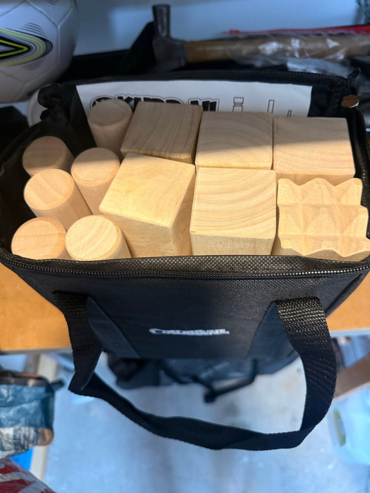 Nieuw Kubb Go - Zweeds werpspel in handige draagtas, Drie of vier spelers, Ophalen of Verzenden, Nieuw, Reisspel
