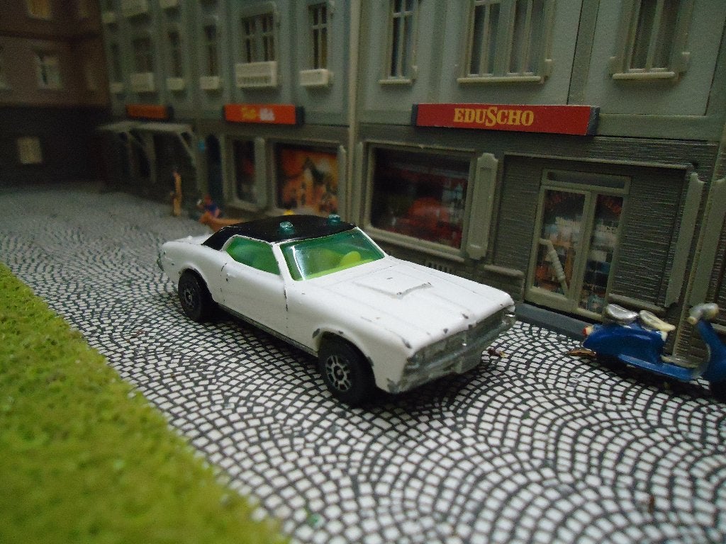 1:69 1969 Mercury Cougar XR7 Police - Corgi Juniors Nr.61 #2, Ophalen of Verzenden, Gebruikt, Auto