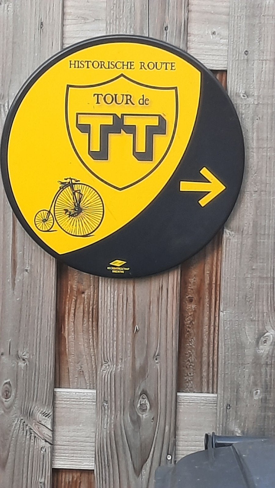 Historische Route TT Bord,dutch tt,tt assen, Ophalen of Verzenden, Gebruikt, Onbekend