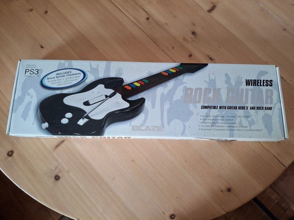 Blaze Wireless Rock Guitar ps2 + PS3 - Nieuw in doos, Ophalen, Gitaar, Drumstel of Dj-set, Nieuw, PlayStation 3
