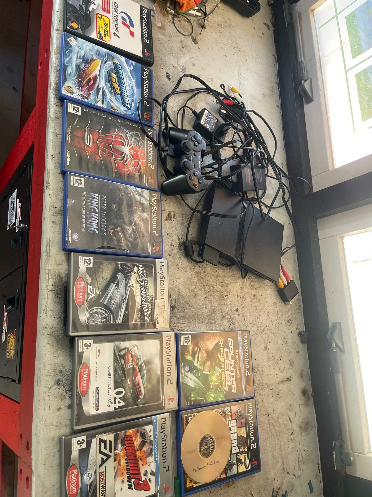 PlayStation 2 met games en controller, Ophalen of Verzenden, Gebruikt