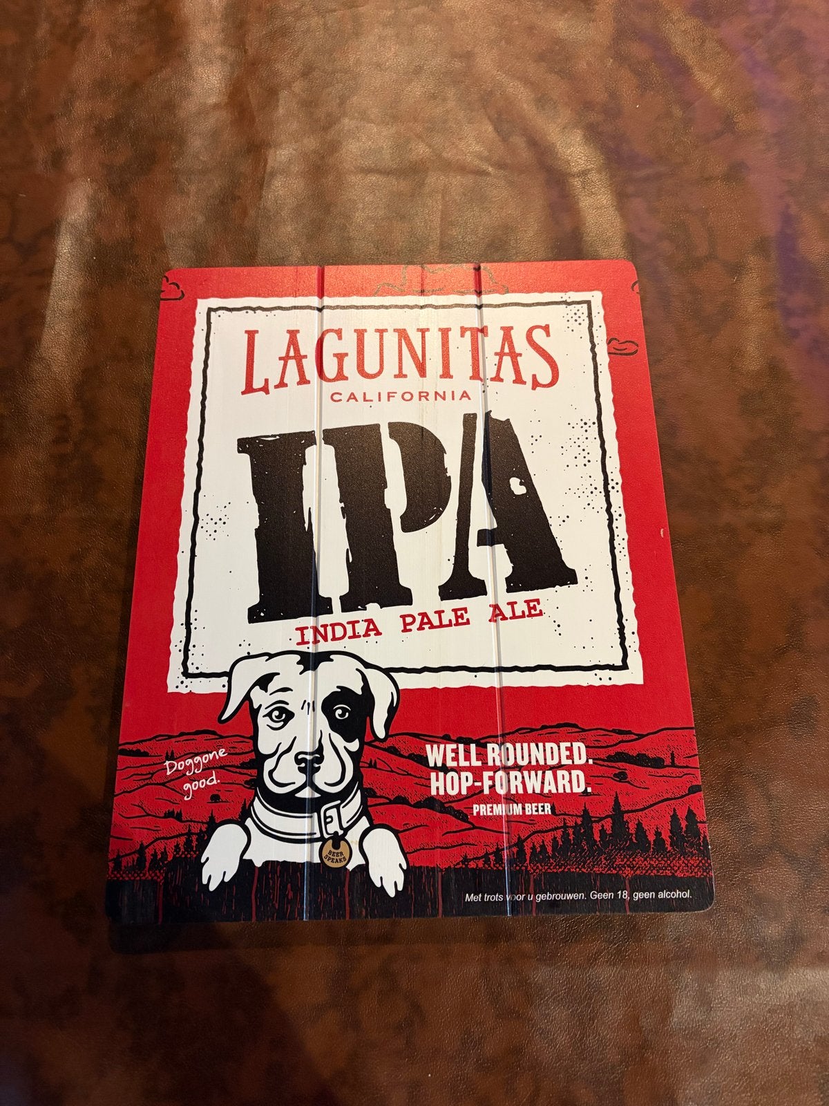 Lagunitas IPA Reclamebord Hout, Verzamelen, Ophalen of Verzenden, Nieuw, Reclamebord