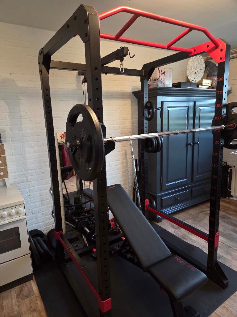 Power Rack met Cables - Diverse halters en matialen, Sport en Fitness, Fitnessmaterialen, Ophalen, Zo goed als nieuw, Benen, Overige typen