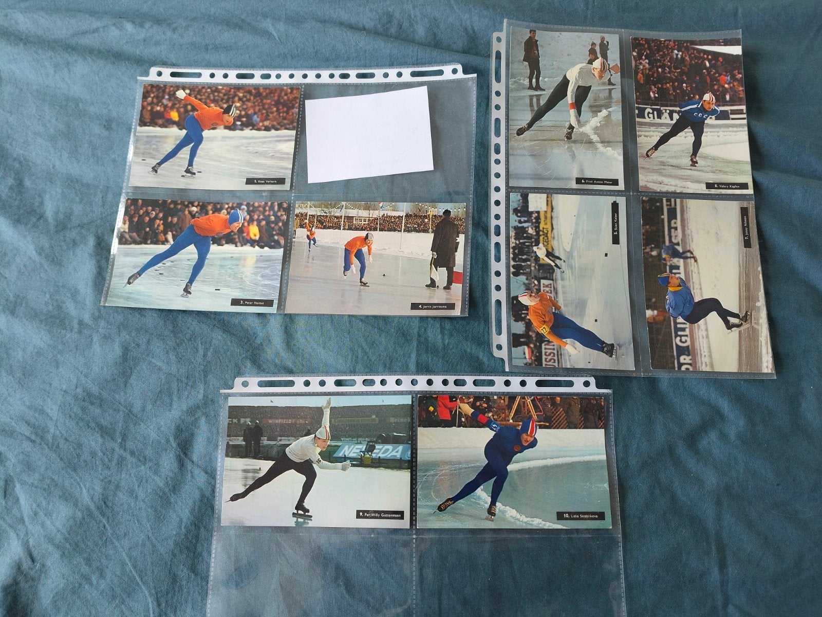 Schaatsen verzamelkaarten - Vintage, Verzamelen, Verzenden, Zo goed als nieuw, Overige sporten, Poster, Plaatje of Sticker