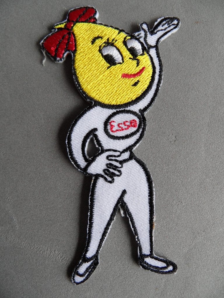 Esso druppel vrouwtje badge, Verzenden, Gebruikt, Gebruiksvoorwerp