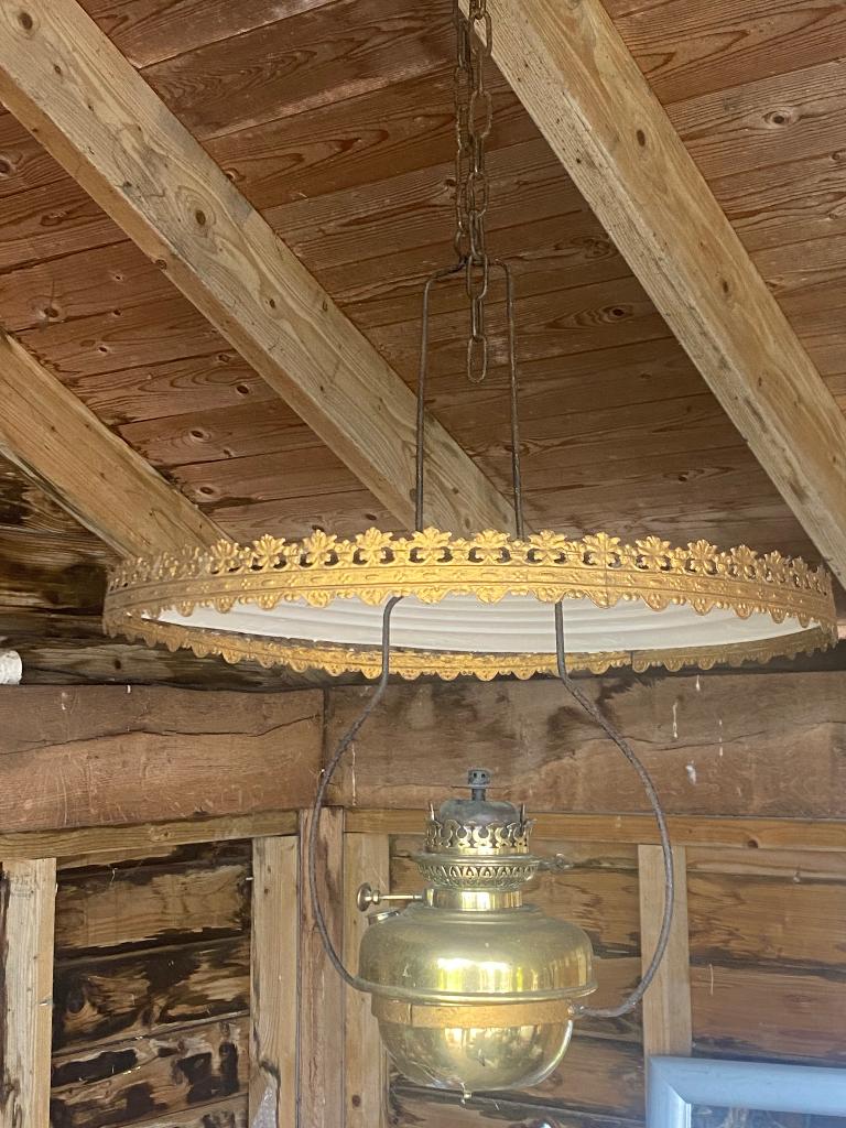 Antieke lamp, Ophalen