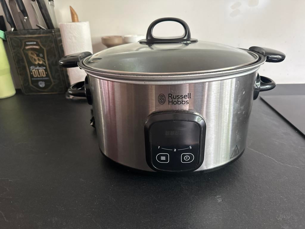 Russell Hobbs Slowcooker - 3.5L - RVS, Ophalen, Timer, Zo goed als nieuw