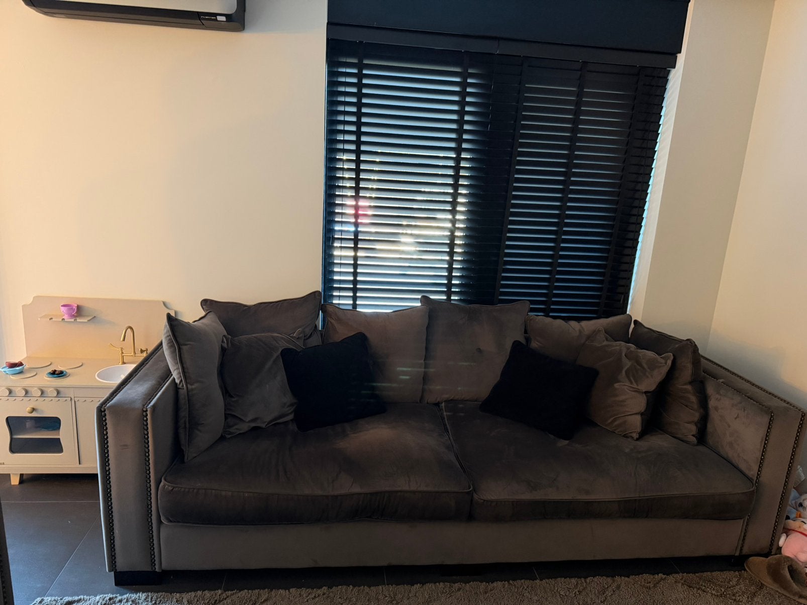 Luxe set meubels driehoek meubelen, Gebruikt, Driepersoons, 75 tot 100 cm, Ophalen of Verzenden