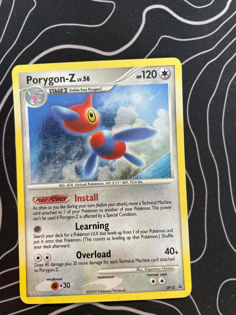 Porygon-Z LV.56 Pokémon Kaart - DP35 Promo, Ophalen of Verzenden, Zo goed als nieuw, Losse kaart