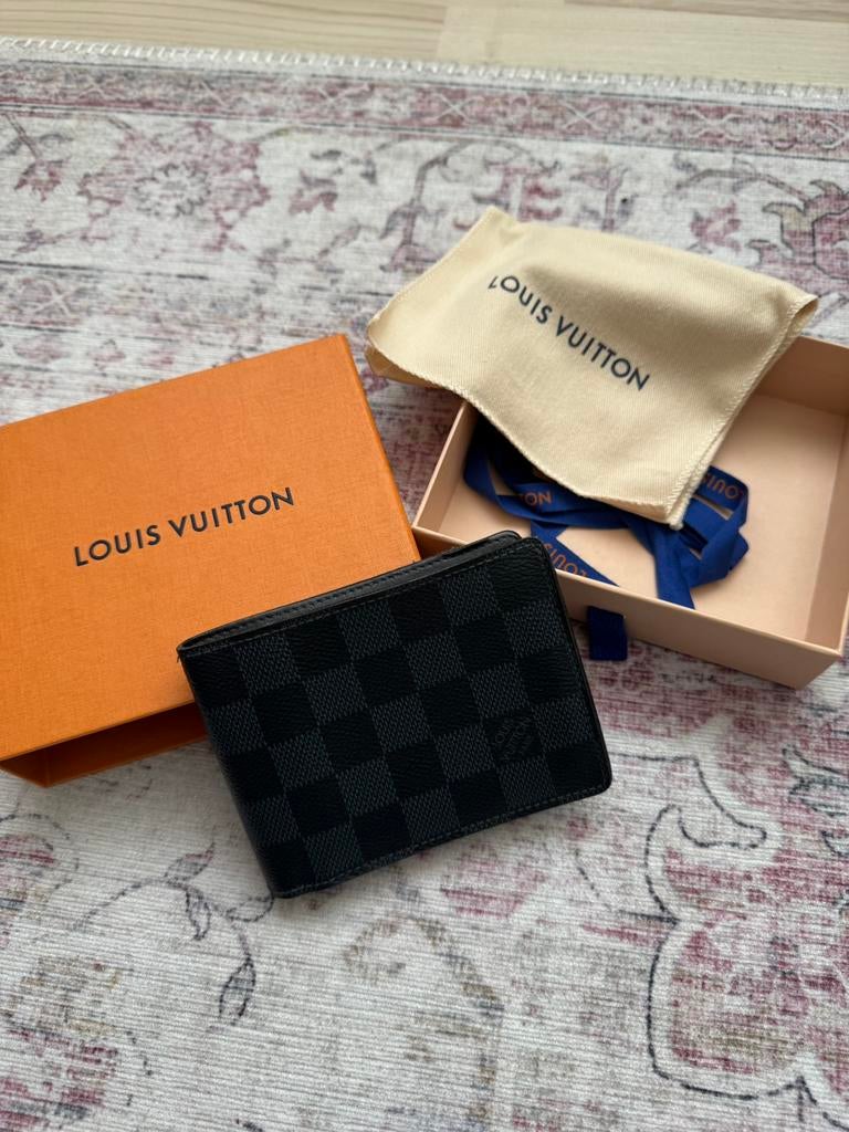 Origineel Louis Vuitton Bifold, Ophalen of Verzenden, Gebruikt, Zwart