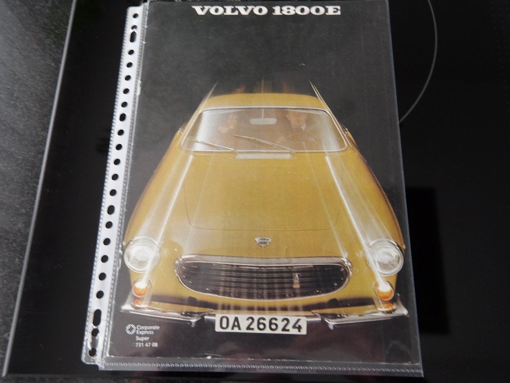 Volvo 1800E Brochure/Folder - Klassieke Volvo, Onbekend, Volvo, Ophalen of Verzenden, Zo goed als nieuw