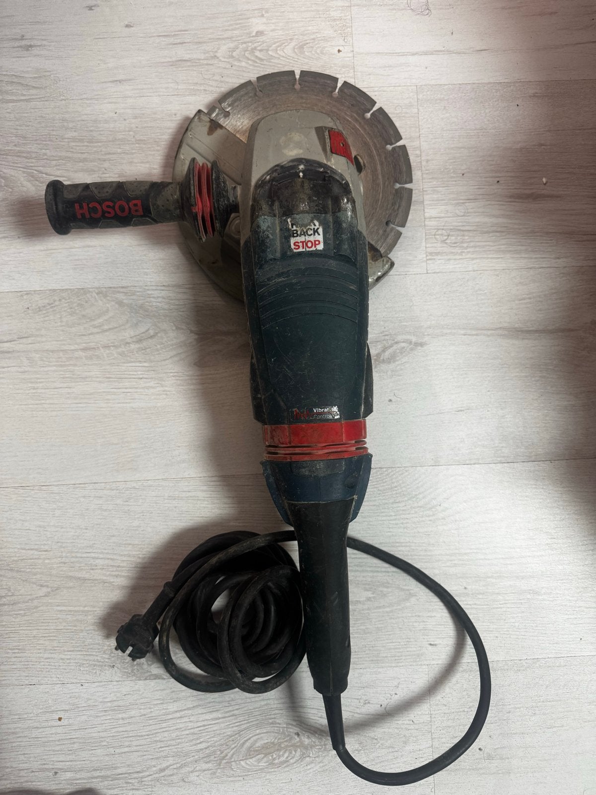 Bosch GWS 22-230 LVI Professional haakse slijper, Ophalen of Verzenden, Gebruikt, Haakse slijper, Bosch