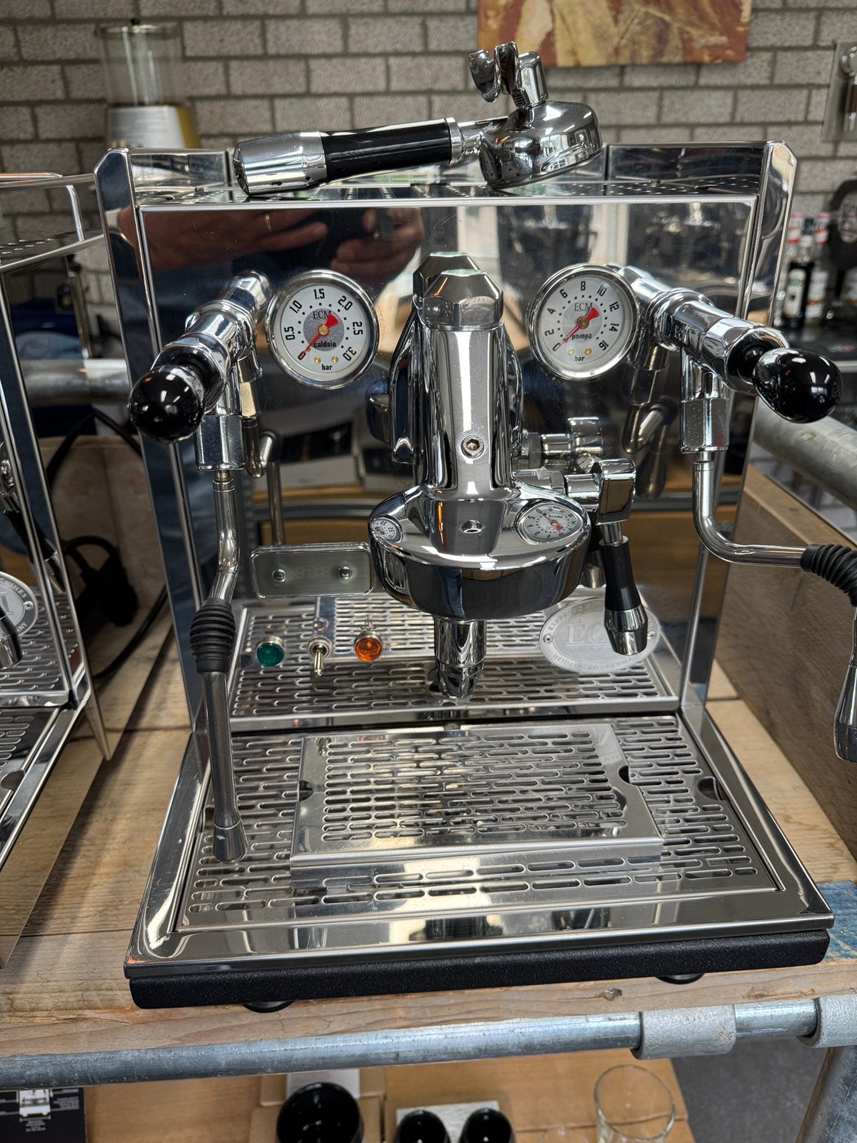 Ecm Synchronika chroom, 10 kopjes of meer, Ophalen, Espresso apparaat