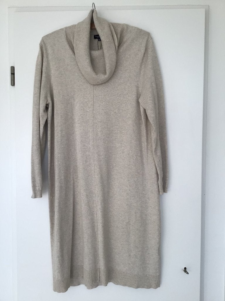Bloomings  Jurk met col nieuw met kaartje XL beige, Beige, Maat 46/48 (XL) of groter, Nieuw, Ophalen of Verzenden