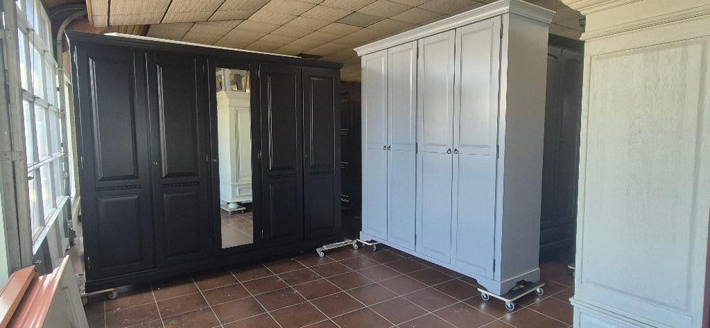 Kledingkasten, linnenkasten garderobe brocante eiken kasten, Ophalen of Verzenden, Zo goed als nieuw