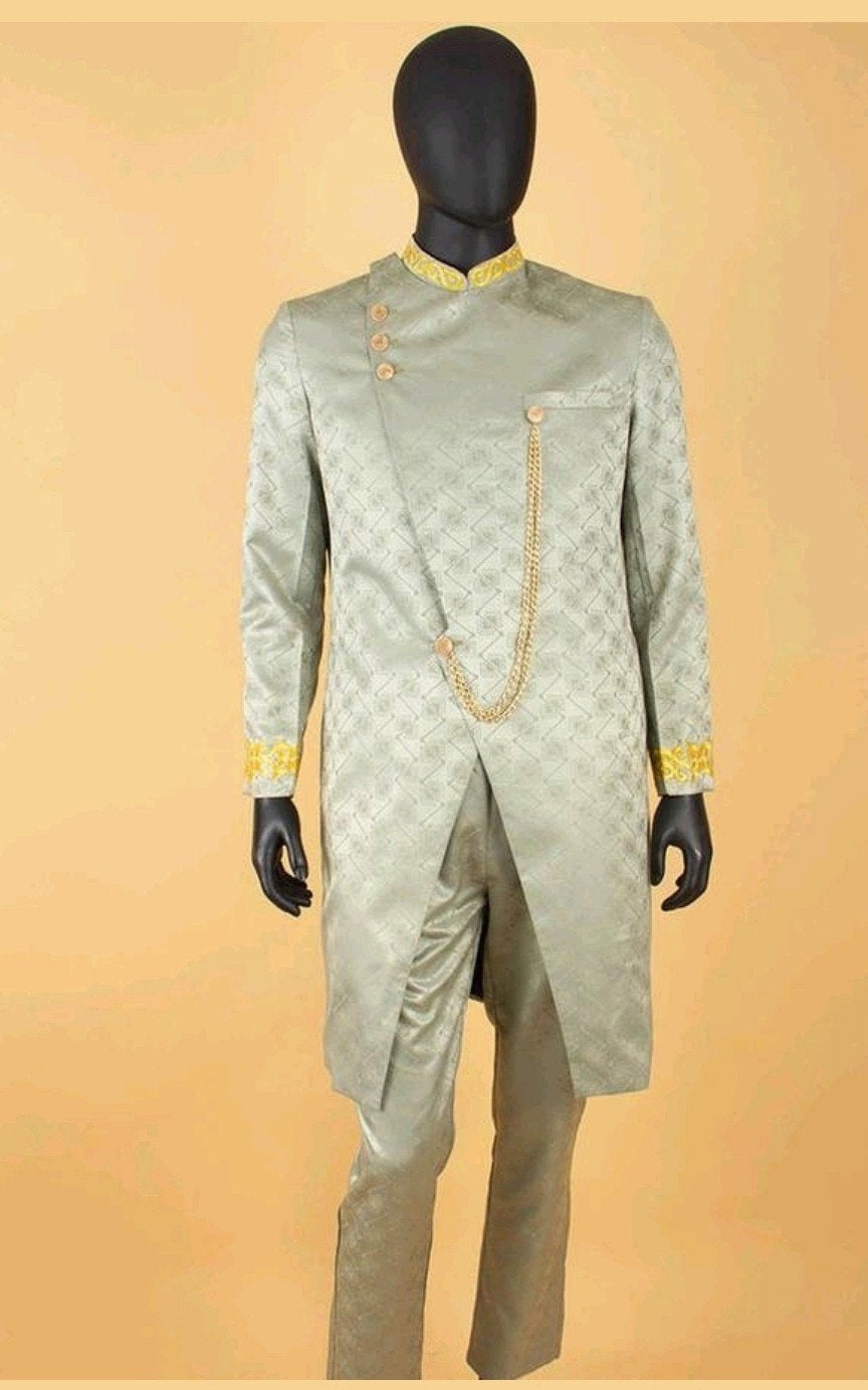 Nieuwe Traditionele Zuid-Aziatische Sherwani - Maat S, Kleding | Heren, Ophalen of Verzenden, Nieuw, Maat 46 (S) of kleiner, Meerkleurig