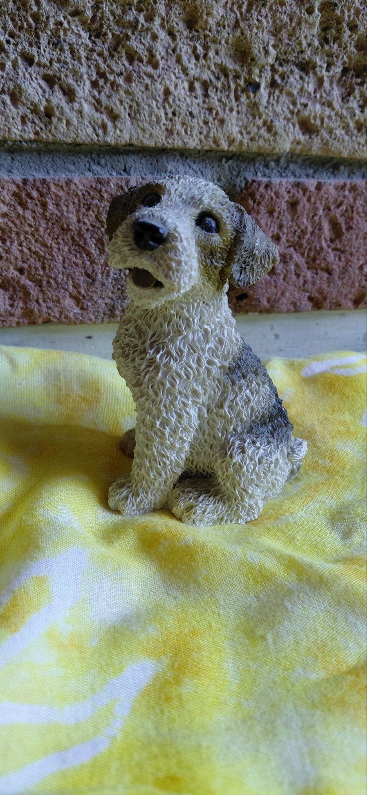 handgeschilderd kunsthars (resin) Fox Terrier (of Airedale T, Ophalen of Verzenden, Zo goed als nieuw, Dier