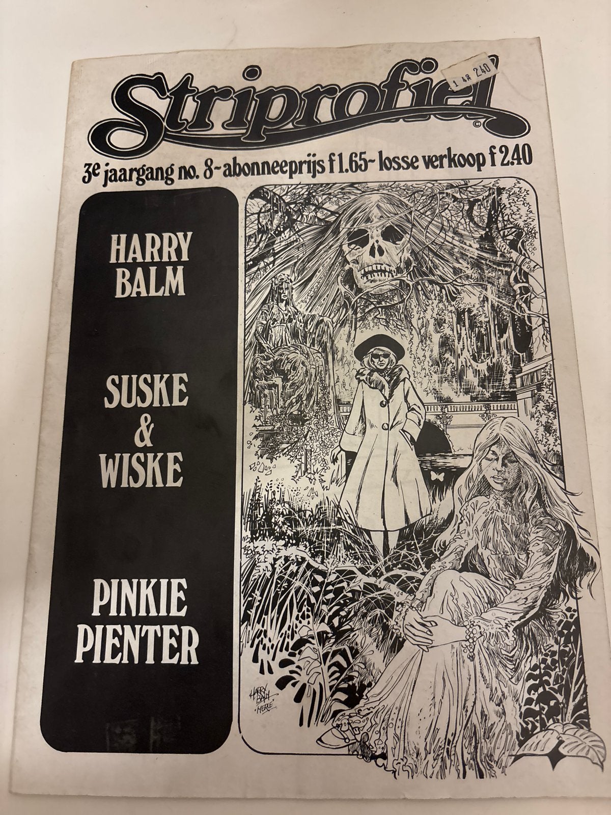 Stripficie 3e jaargang nr. 8 - Harry Balm, Suske & Wiske, Eén stripboek, Ophalen of Verzenden, Gelezen