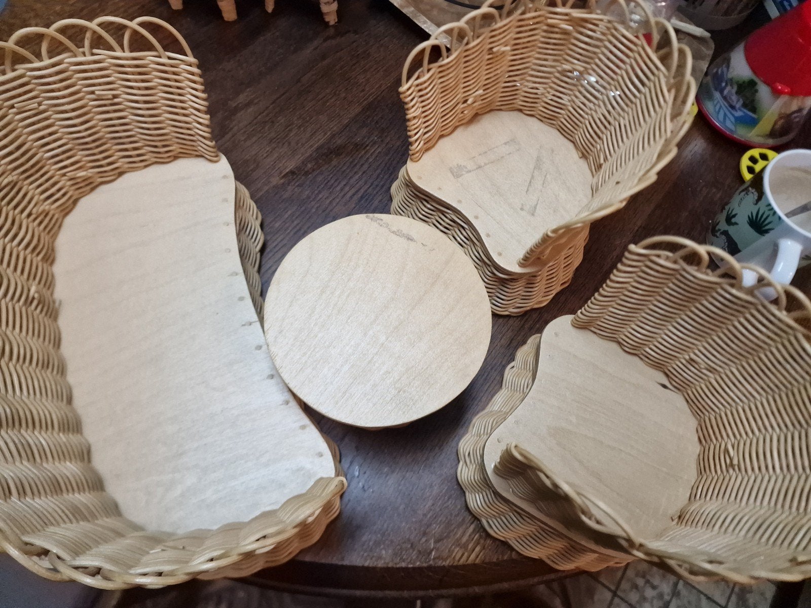 Rieten poppenmeubeltjes setje, Ophalen