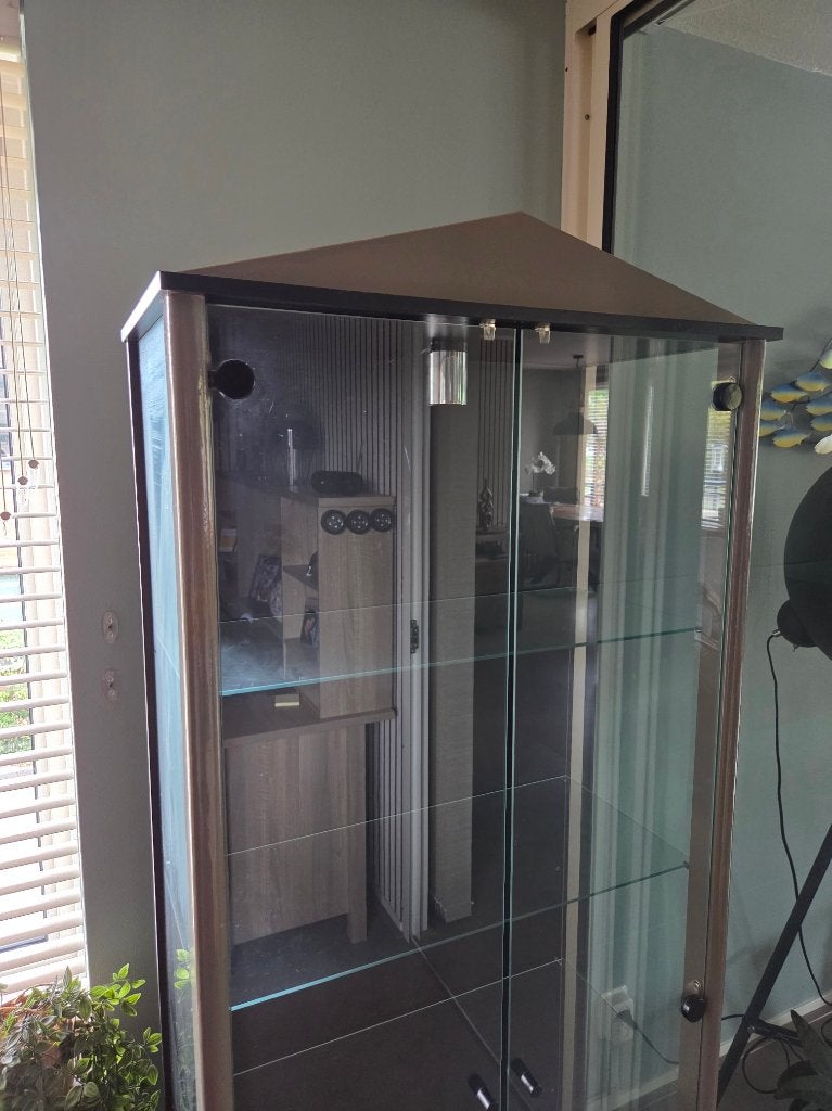 vitrinekast, Huis en Inrichting, Ophalen, Gebruikt, 50 tot 100 cm, Glas
