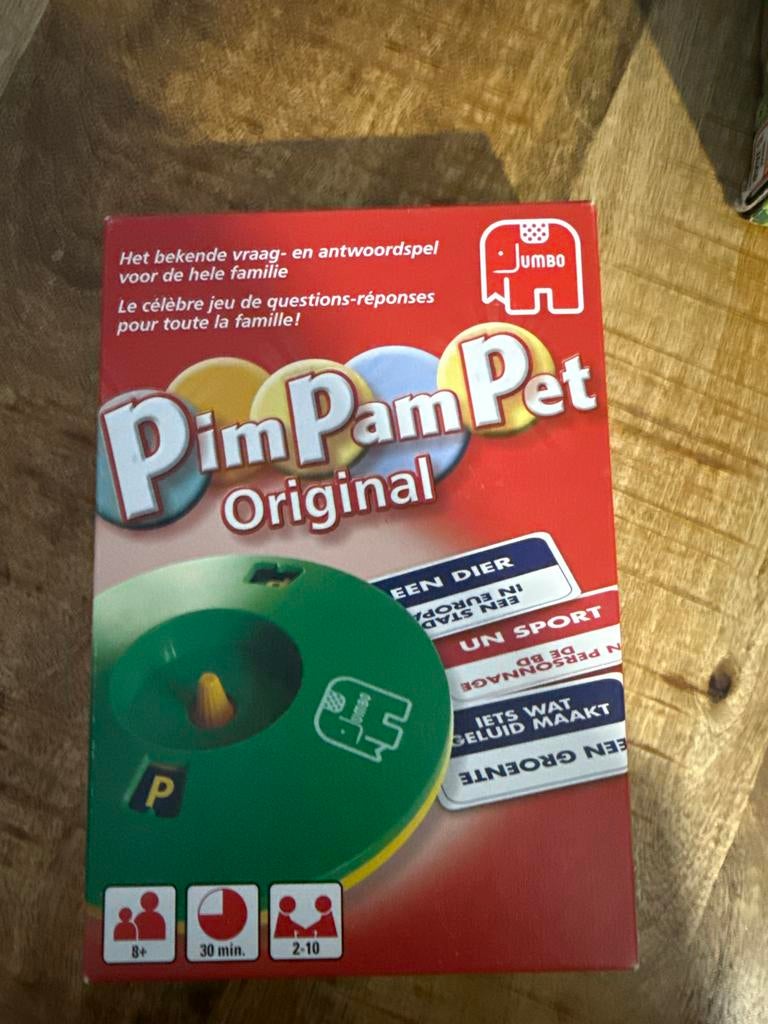 Pim Pam Pet Original, Hobby en Vrije tijd, Gezelschapsspellen | Bordspellen, Drie of vier spelers, Ophalen of Verzenden, Zo goed als nieuw