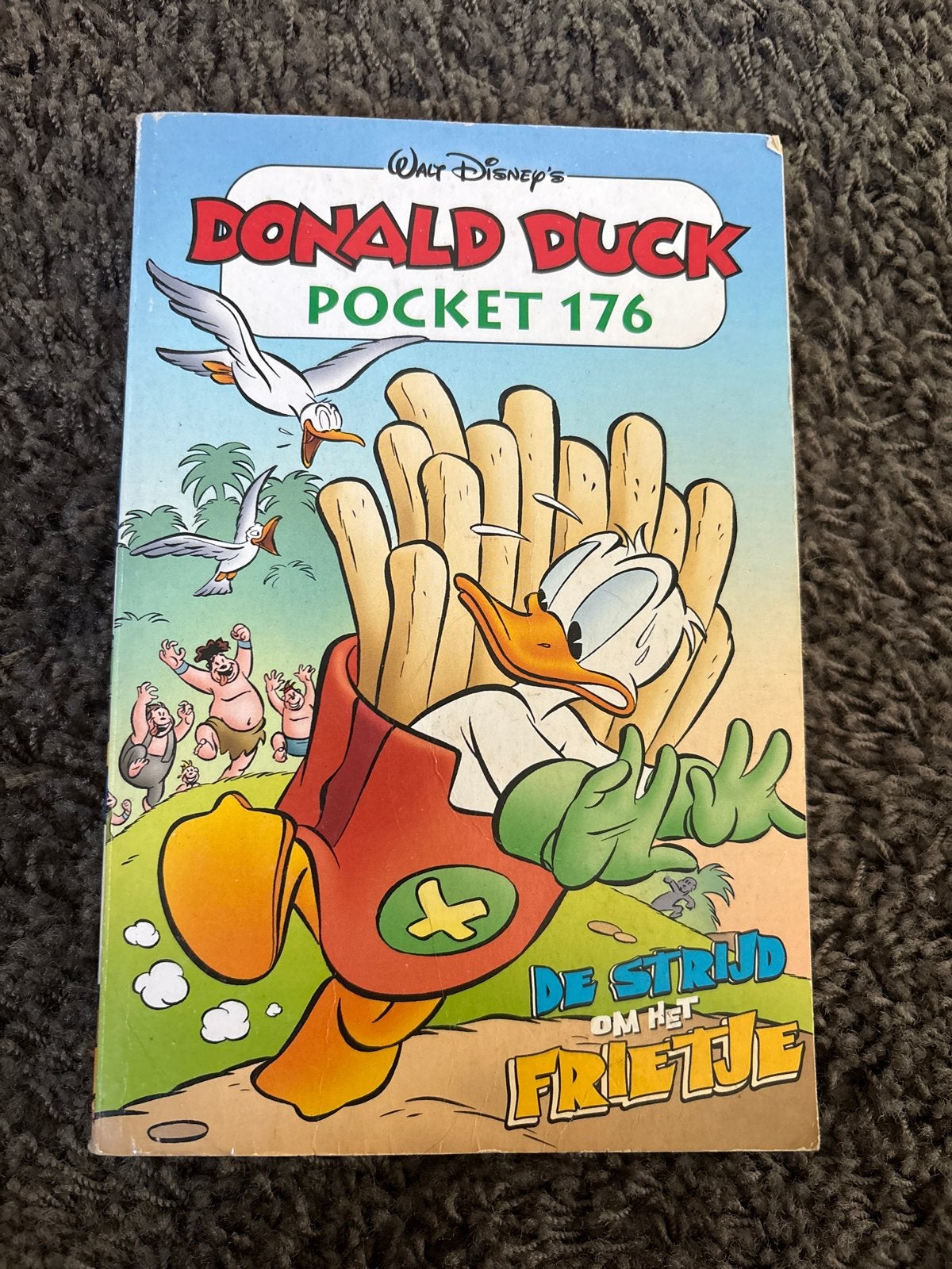 Donald Duck Pocket 176 - De Strijd om het Frietje, Eén stripboek, Ophalen of Verzenden, Gelezen