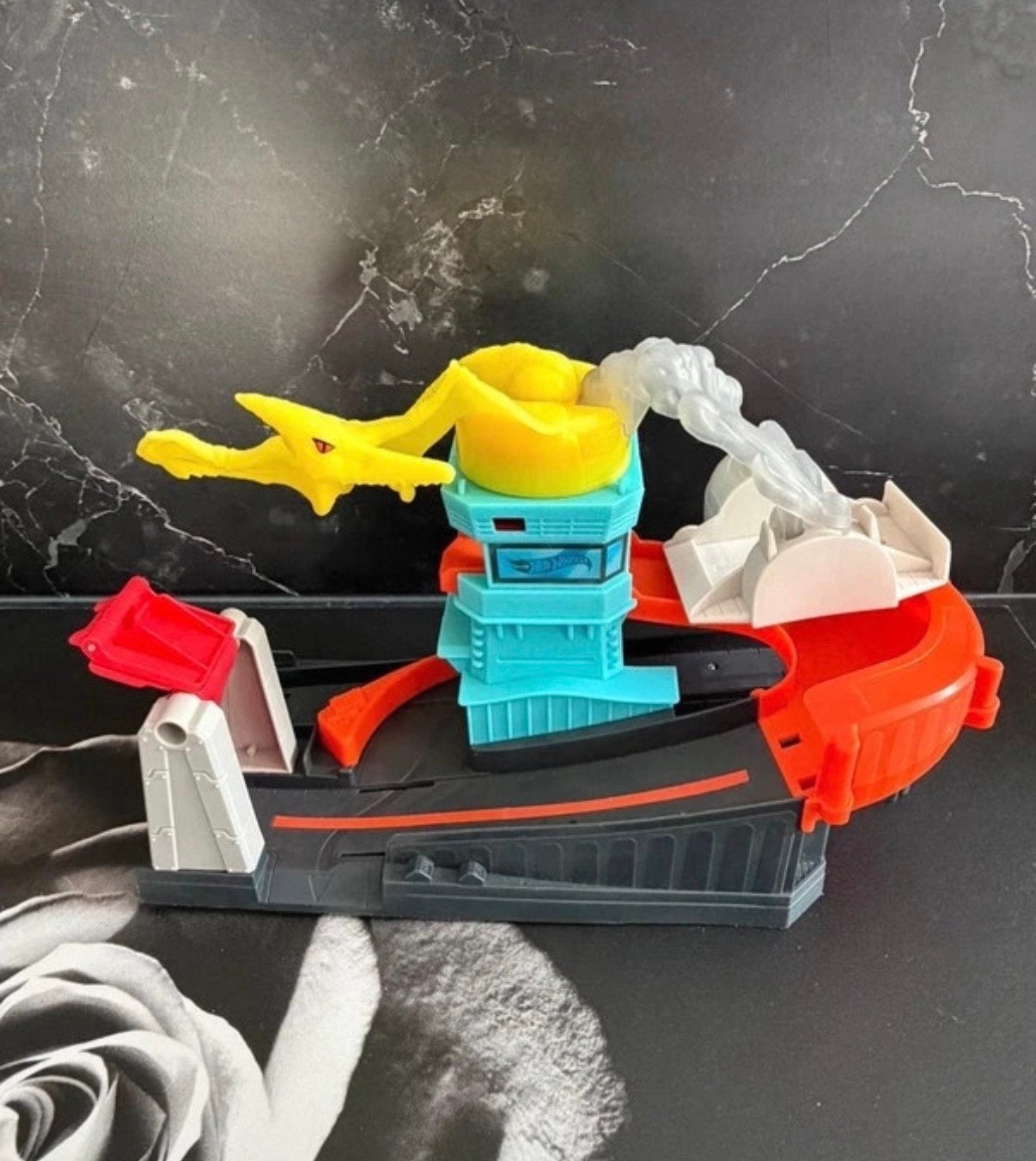 Hot Wheels City Slangenbrug GBF94 - Actie Speelset, Ophalen of Verzenden, Zo goed als nieuw