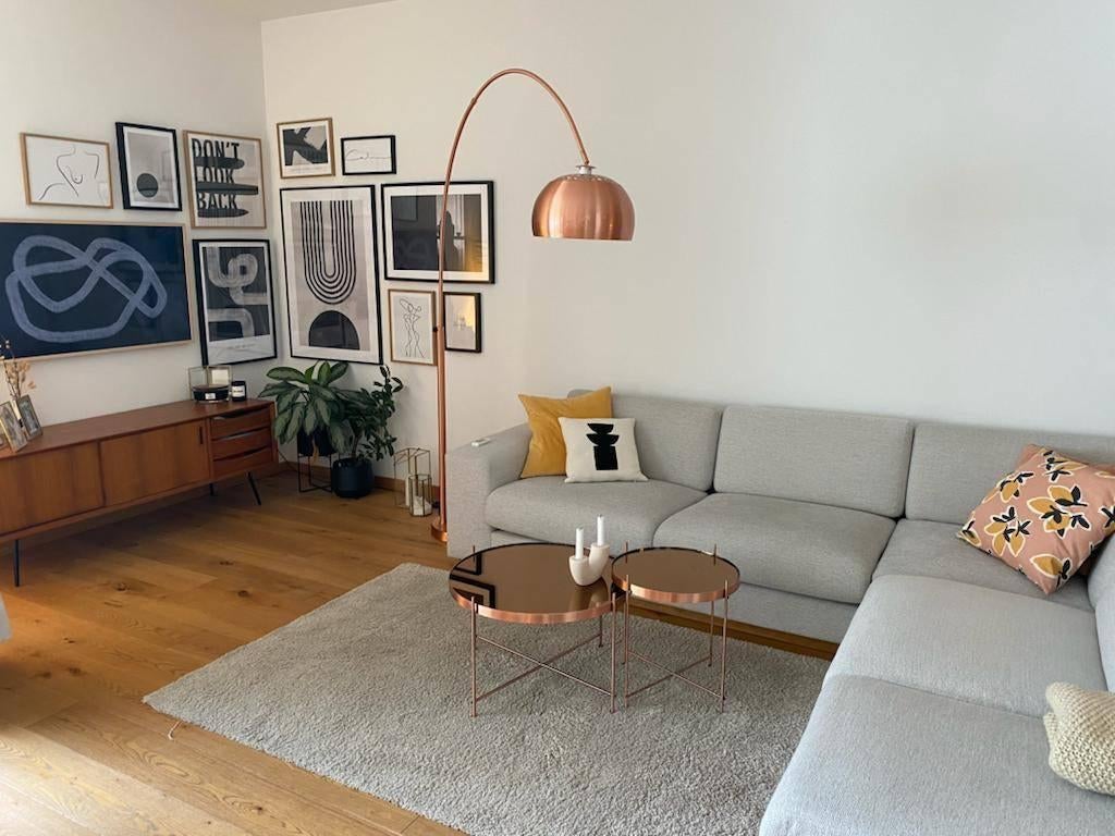 Zuiver Metal Bow Vloerlamp Koper, Ophalen, Zo goed als nieuw, Metaal, 200 cm of meer