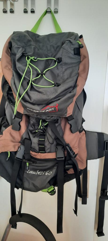 Wildbeast Zaumbezi 60 liter rugzak - Ideaal voor trektochten, Overige merken, 40 cm of meer, Gebruikt, Ophalen of Verzenden
