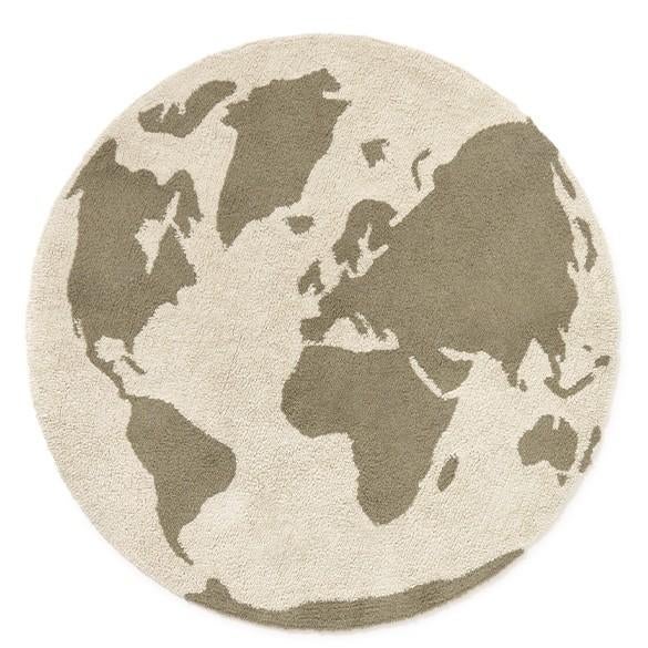 Kindervloerkleed Wereldkaart Rugcycled Lorena Canals, Lorena Canals, Nieuw, Customerservice@lorenacanals.com, Ponce de Leon 4, 08960 Sant Just Desvern (Barcelona), Spanje
