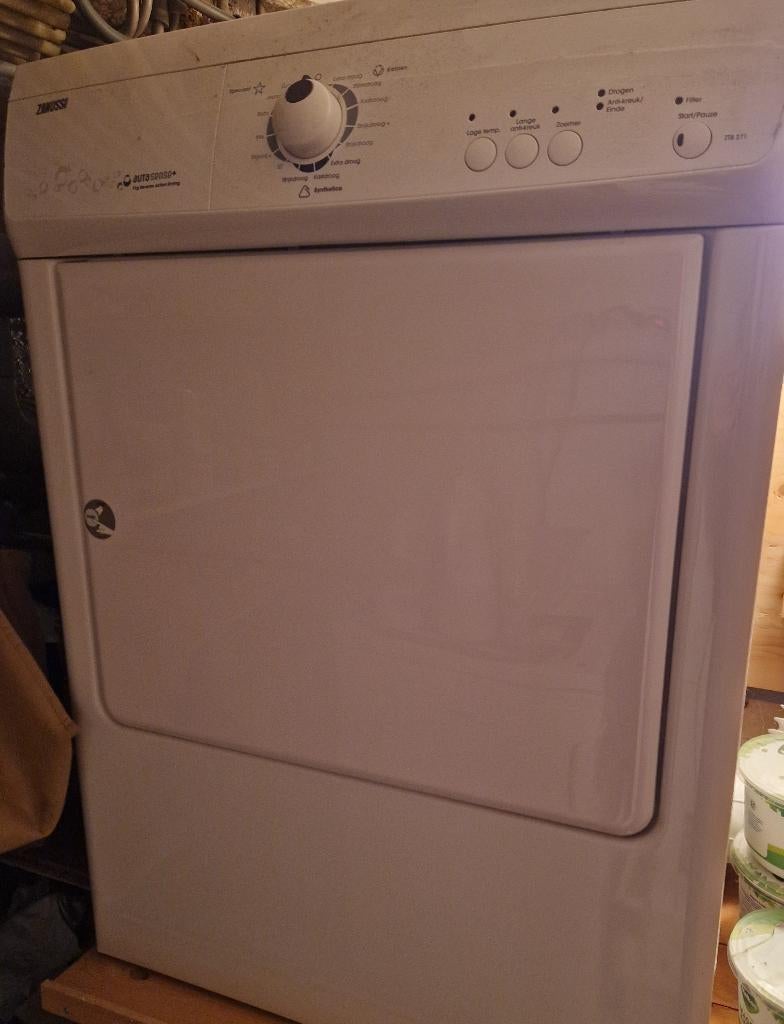 wasdroger Zanussi, Ophalen, 6 tot 8 kg, Gebruikt, Luchtafvoer