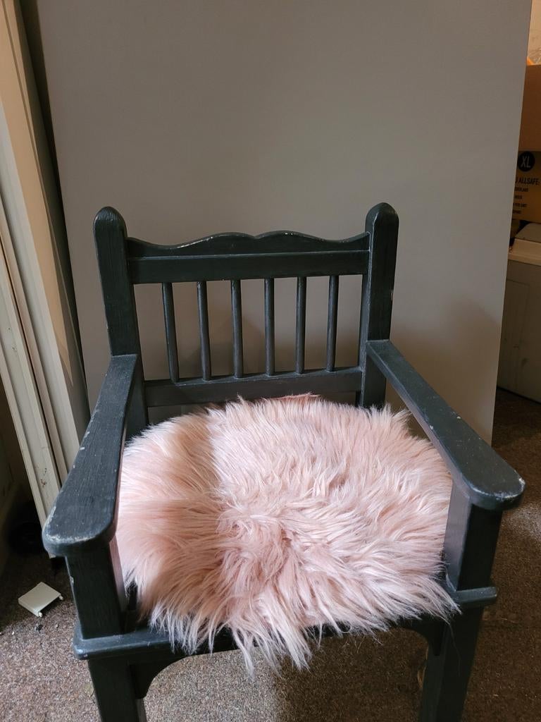 Houten kinderstoeltje, Huis en Inrichting, Stoelen, Ophalen, Bruin, Eén