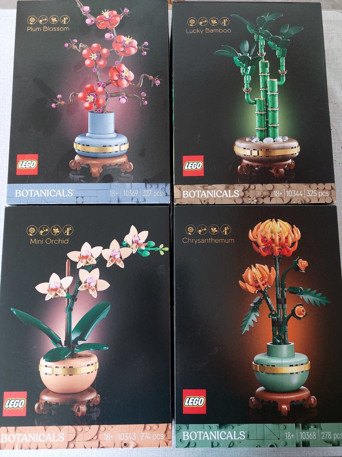 Lego Botanicals Bamboe, Chrysant, Pruimenbloesem, nieuw!, Lego, Nieuw, Ophalen of Verzenden, Complete set
