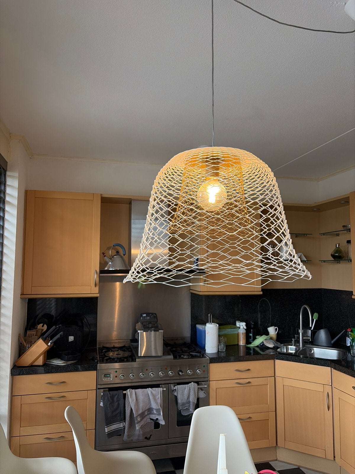 Gispen slingerlamp Richard Hutten, Ophalen, Zo goed als nieuw, Kunststof, E27 (groot)