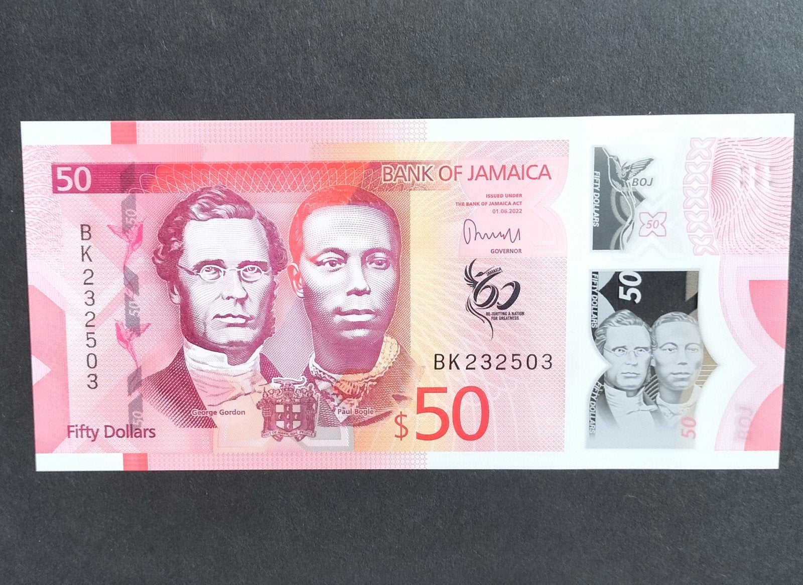 Jamaica - 50 Dollar 2022 - Pick#96 UNC., Verzenden, Noord-Amerika, Los biljet