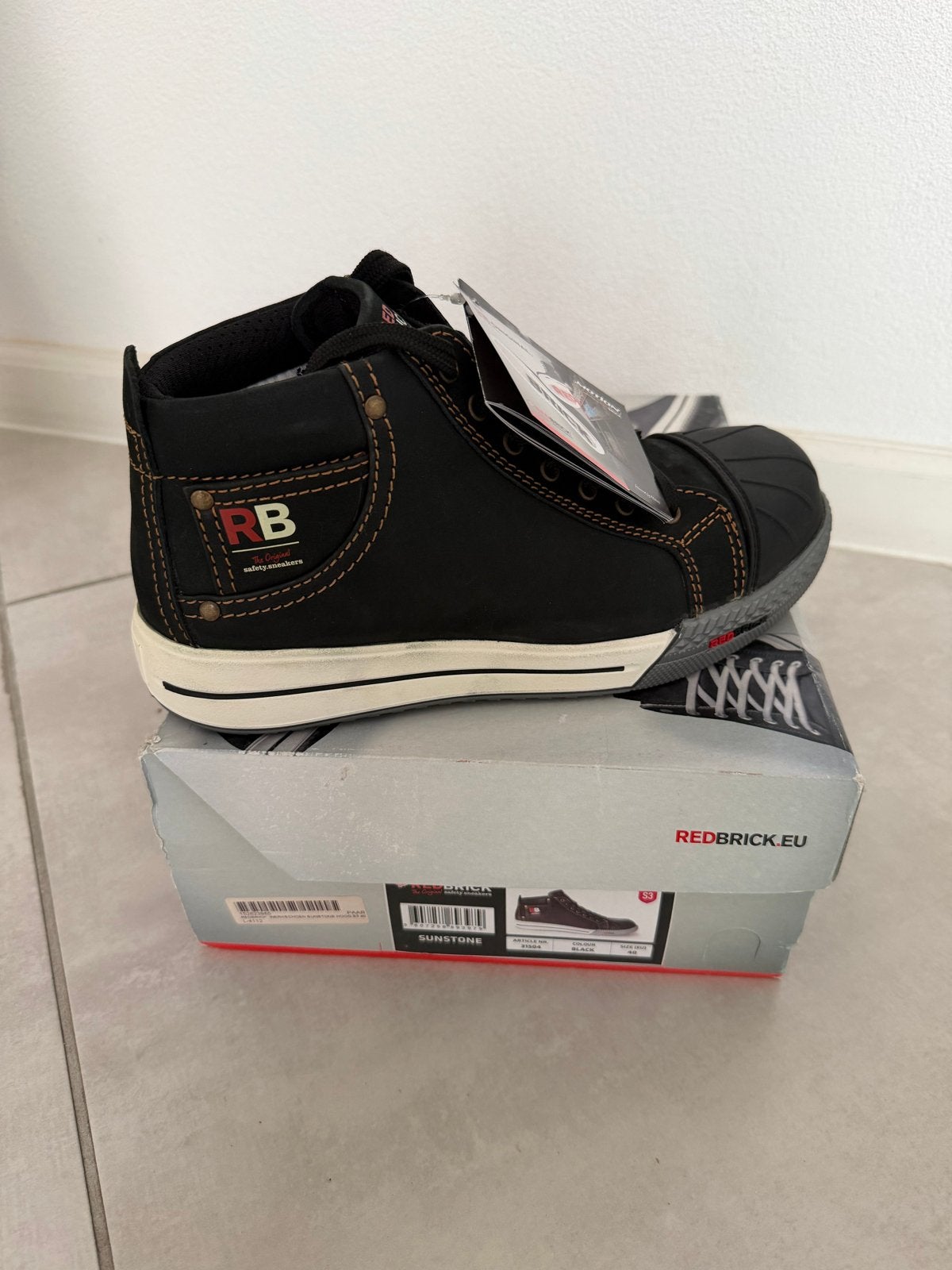 Redbrick Gold S3 veiligheidsschoenen werkschoenen NIEUW!!, Zwart, Nieuw, Ophalen of Verzenden, Werkschoenen