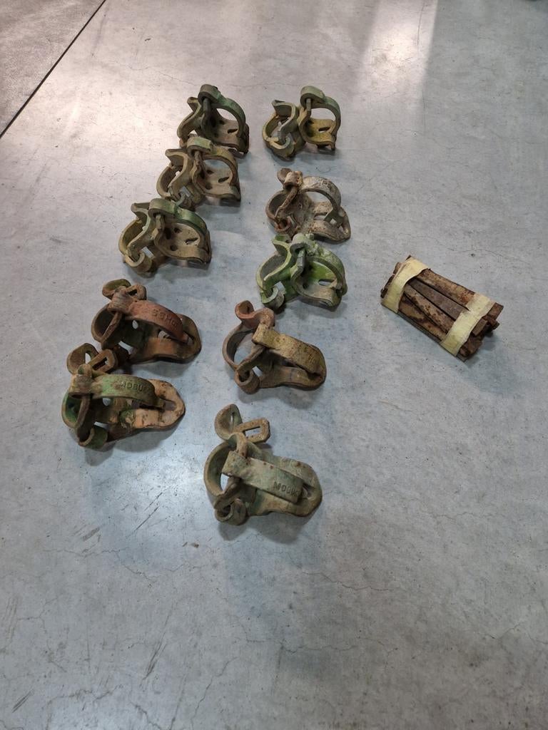 Steigerklemmen  met losss spie., Doe-het-zelf en Verbouw, Steigers, Ophalen of Verzenden, Gebruikt, Overige typen, Minder dan 2 meter