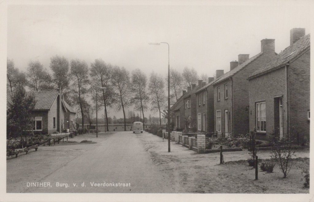 DINTHER - 1962 - Burg. vd Veerdonkstraat, Verzenden, 1960 tot 1980, Gelopen, Noord-Brabant