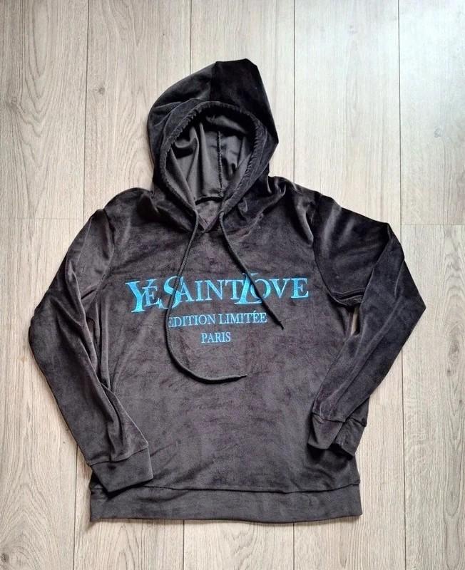 Velours hoodie Ye Saint Love Paris s m 36 38, Kleding | Dames, Truien en Vesten, Ye Saint Love Paris, Zwart, Ophalen of Verzenden